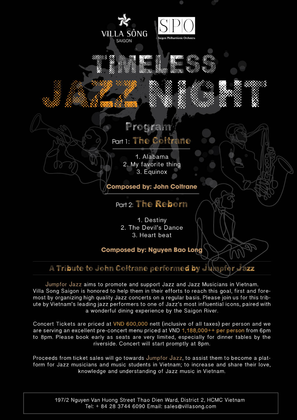 Villa Song Saigon Jazz night program